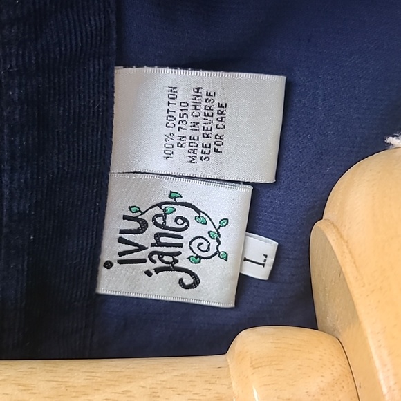 Ivy Jane Blue Western Courderoy Large - Picture 2 of 8